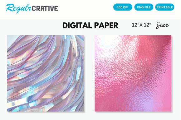 Download Pink Iridescent Digital Paper Background - Premium Resources