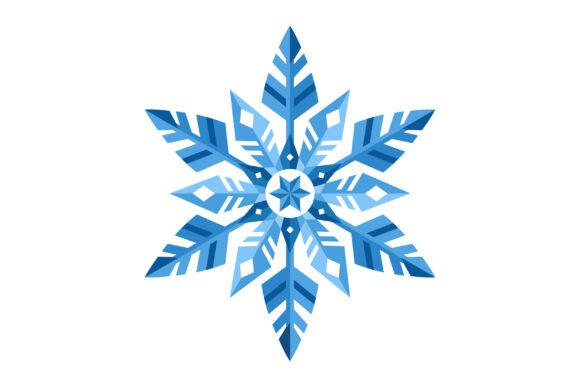 Download Stylish Blue Snowflake Illustration - Illustration Collection