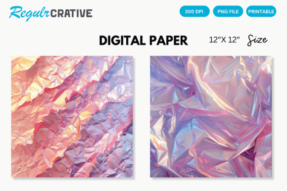 Download Pink Iridescent Digital Paper Background - Premium Resources