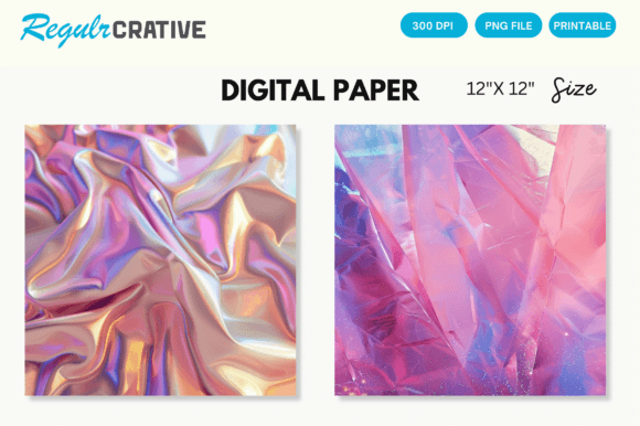 Download Pink Iridescent Digital Paper Background - Premium Resources